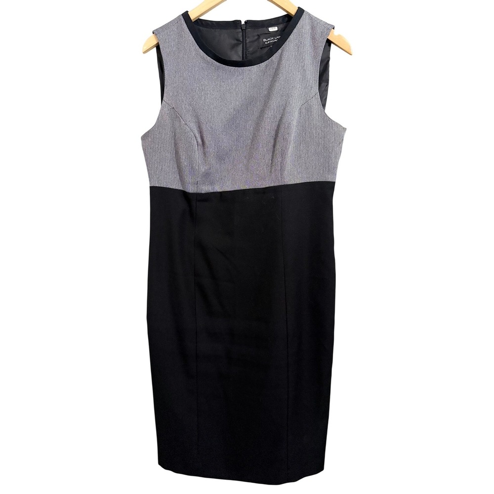 BLACK LABEL by EVAN PICONE Colorblock Sheath Dress Business‎ Casual Work Office